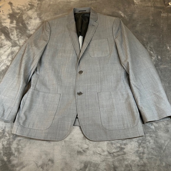 Kenneth Cole New York Other - Kenneth Cole New York Gray Wool Blend Blazer Sport Coat Mens Large 42R